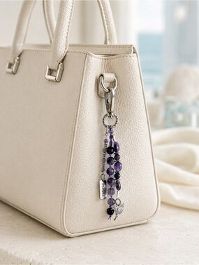 Amethyst Chakra Keychain | Bag Charm | Mala Accessories